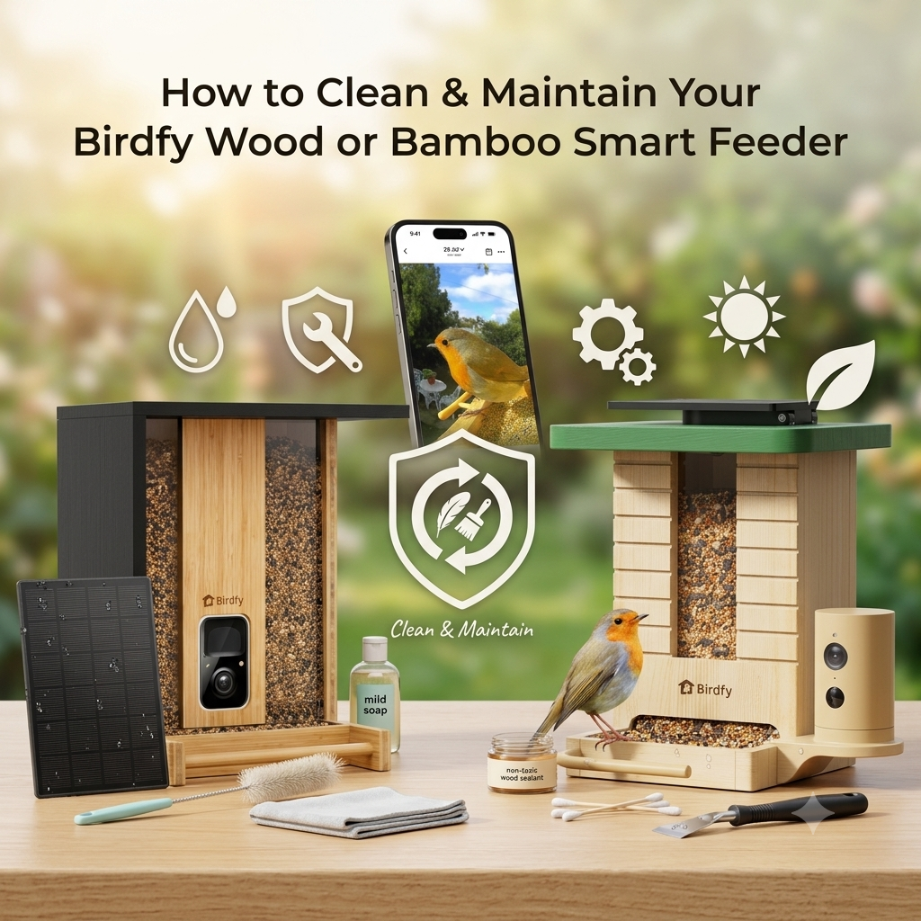 How to Clean & Maintain Your Birdfy Wood or Bamboo Smart Feeder