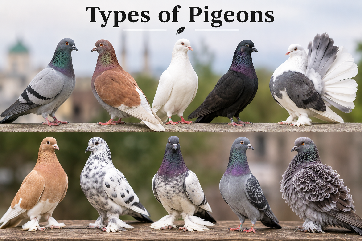 Types of Pigeons: Complete Guide to All Pigeon Breeds
