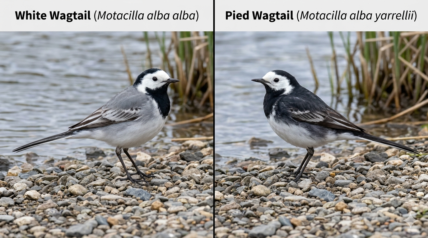 White Wagtail vs Pied Wagtail: Identification, Differences & Photos