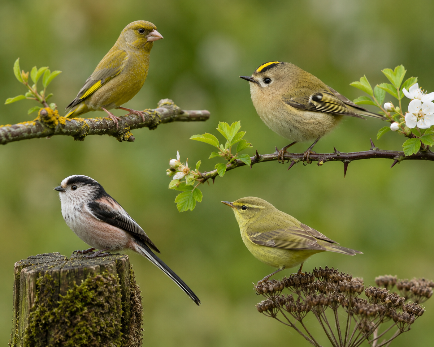 Small Green Birds in the UK: Complete Identification Guide