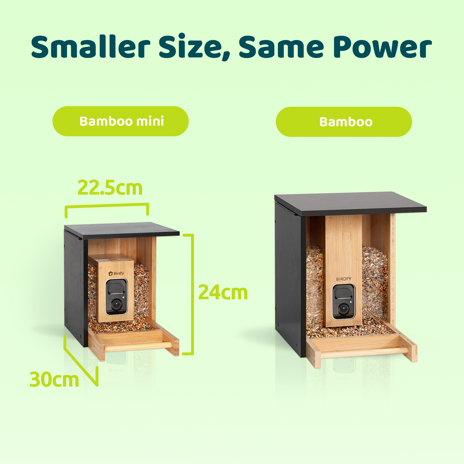 Birdfy Feeder Bamboo Mini - Bird Feeder With Camera