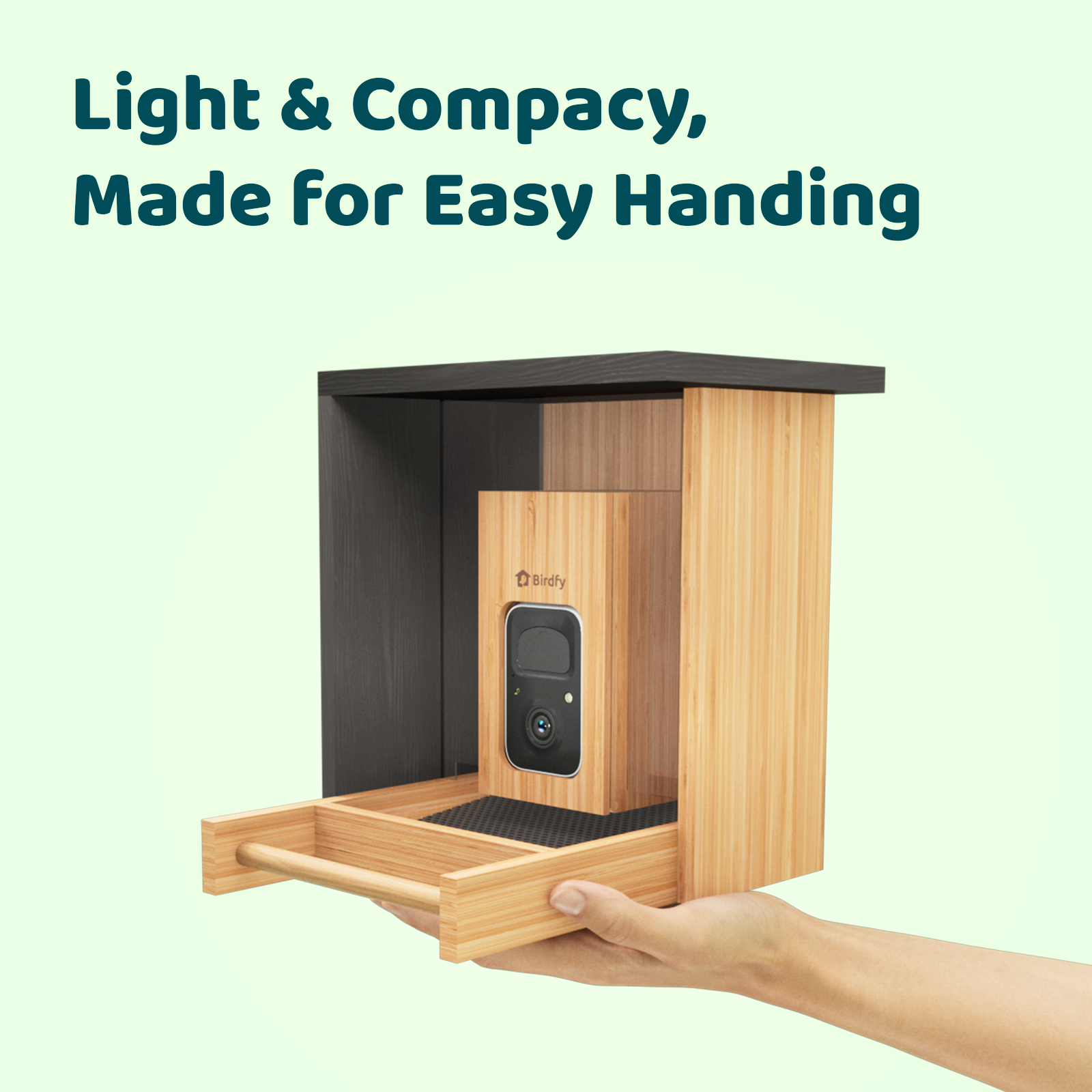 Birdfy Feeder Bamboo Mini - Bird Feeder With Camera
