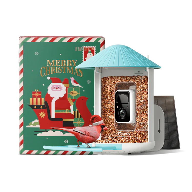 Birdfy Feeder with Solar Panel - Solar Powered Bird Feeder Camera