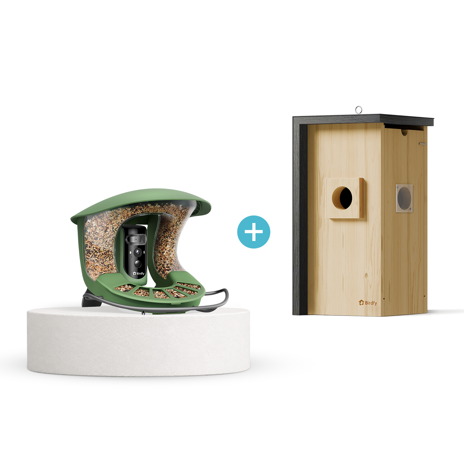 Birdfy Feeder 2 Pro + Birdfy Nest Bundle
