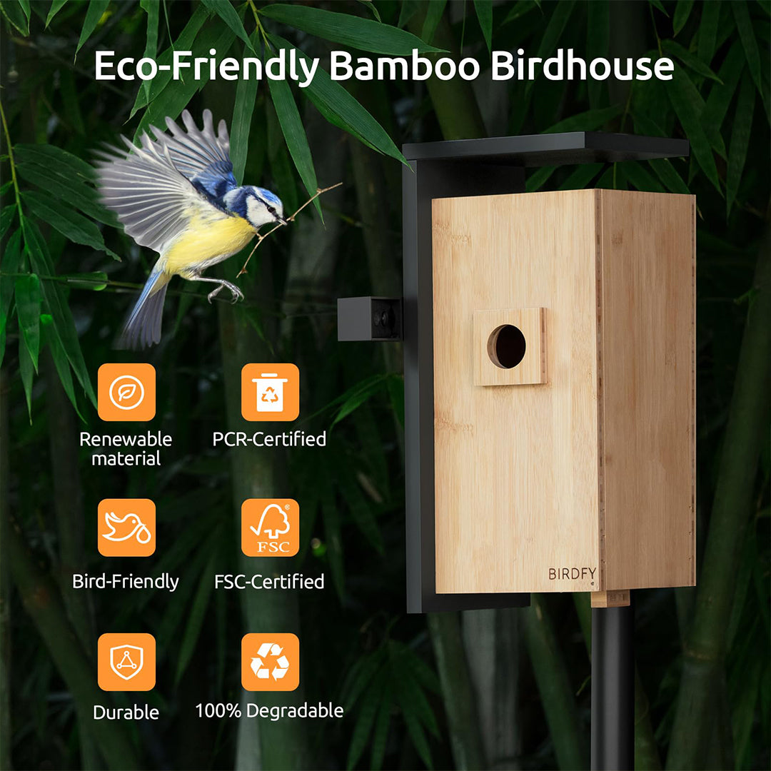 Birdfy Nest - Smart Bird House with Dual Cameras