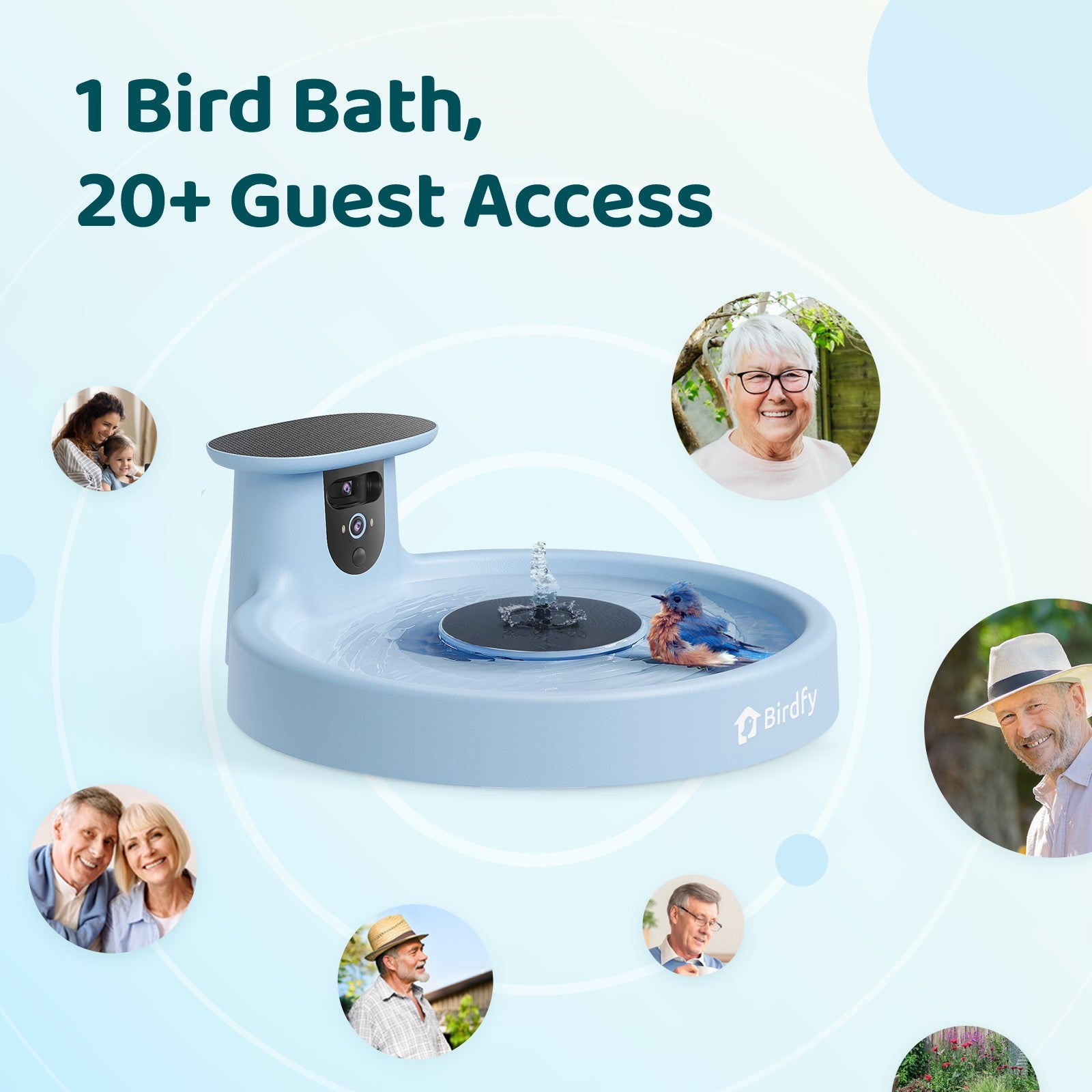 Birdfy Bath Pro - Smart Bird Bath with Camera