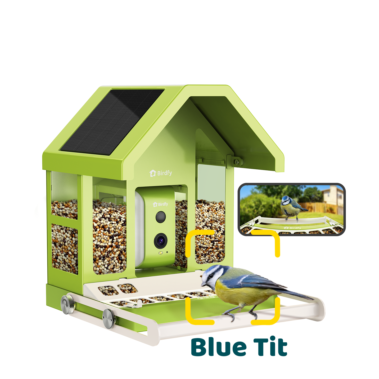 Birdfy Feeder Metal - Smart Metal Feeder with Camera
