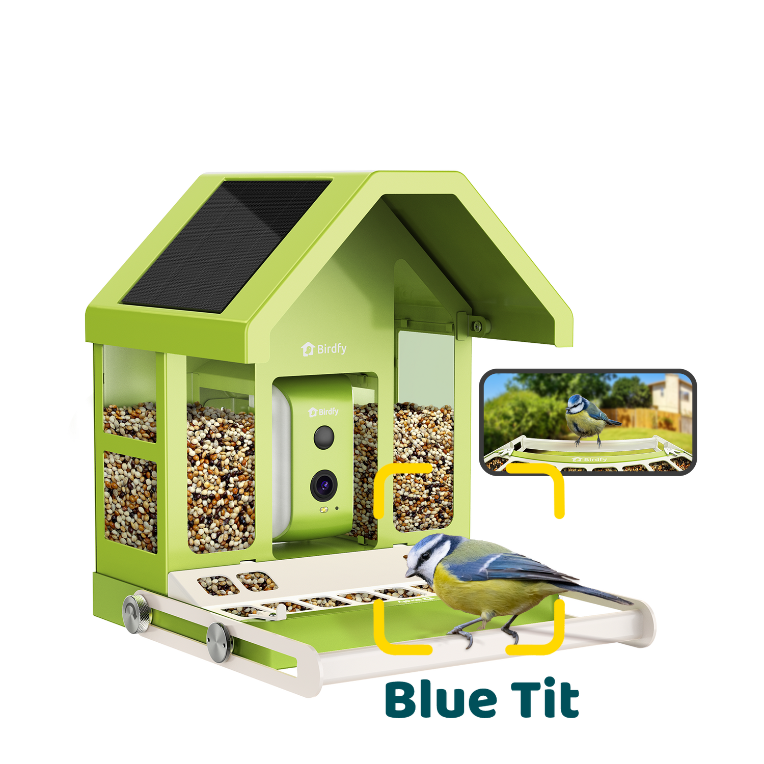 Birdfy Feeder Metal - Smart Metal Feeder with Camera