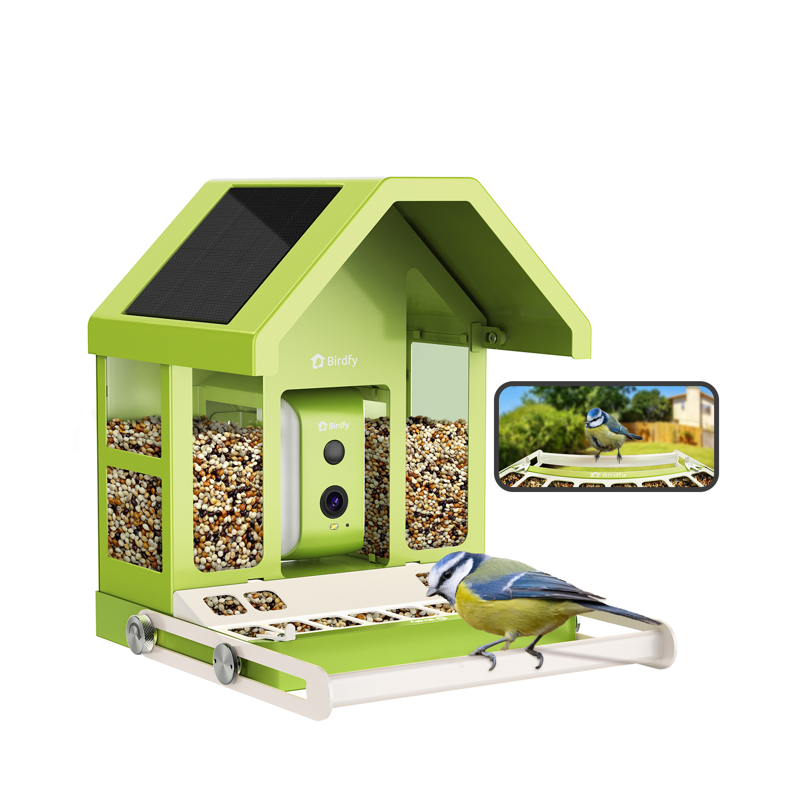 Birdfy Feeder Metal - Smart Metal Feeder with Camera