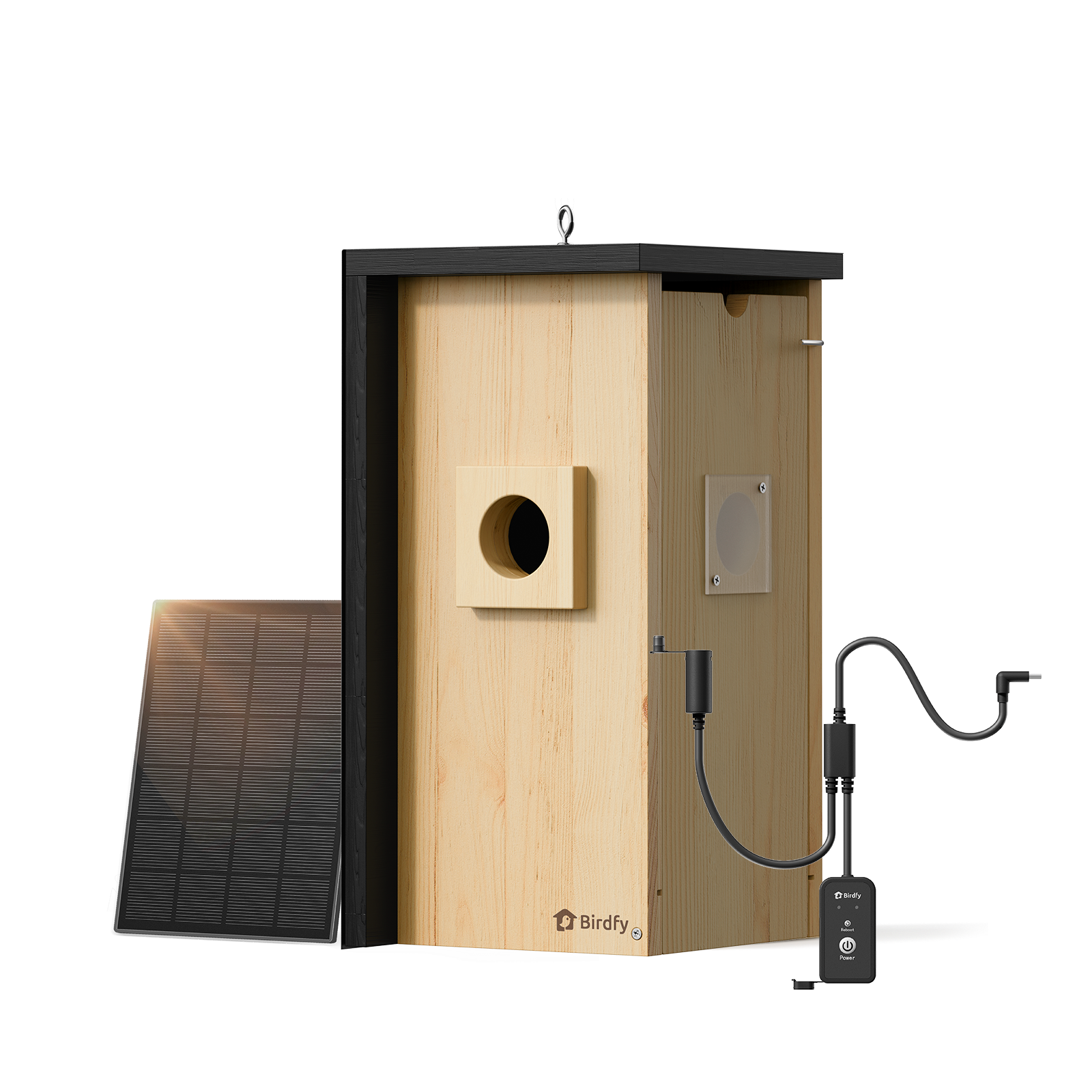 Birdfy Nest - Wooden Smart Birdhouse with Camera