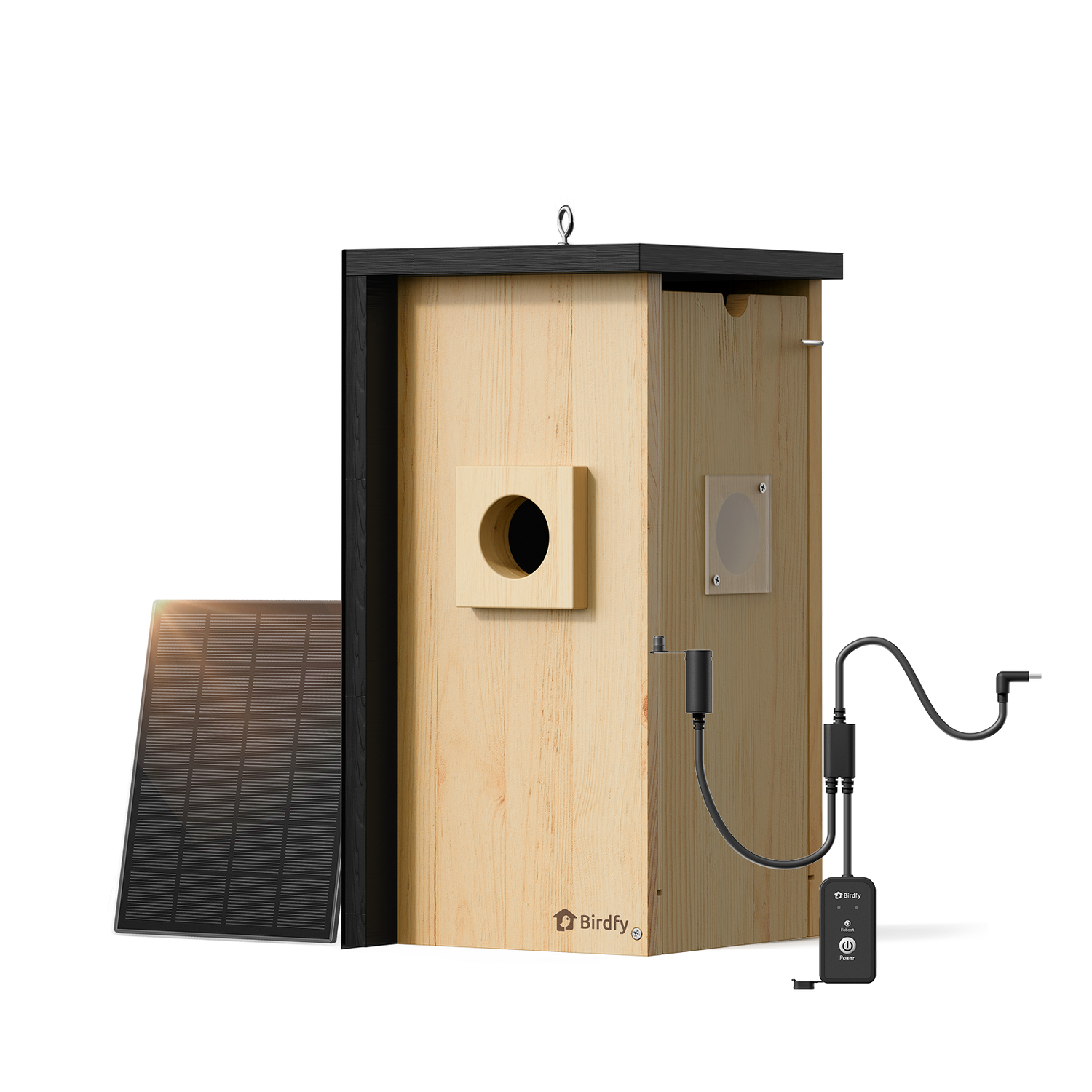 Birdfy Nest - Wooden Smart Birdhouse with Camera