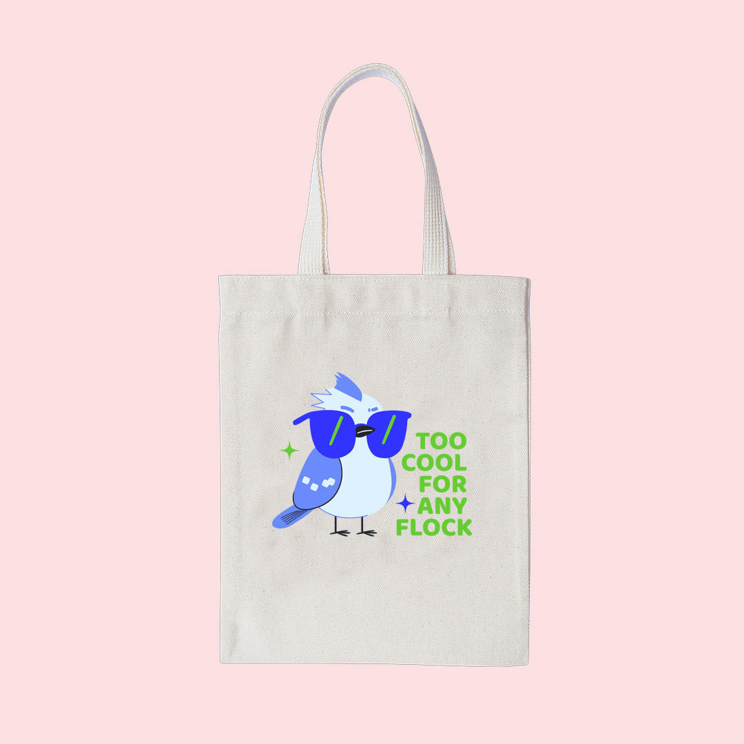 Birdfy White Tote Bag