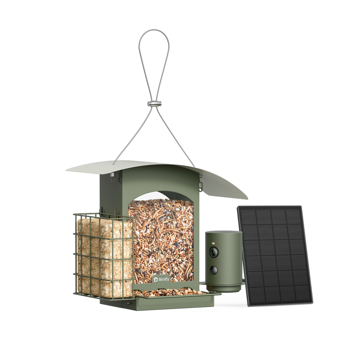 Birdfy Feeder Metal A - Smart Bird Feeder with Solar Panel