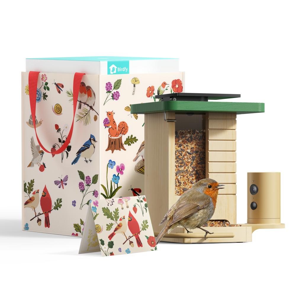Birdfy Feeder Wood - Limited Gift Edition