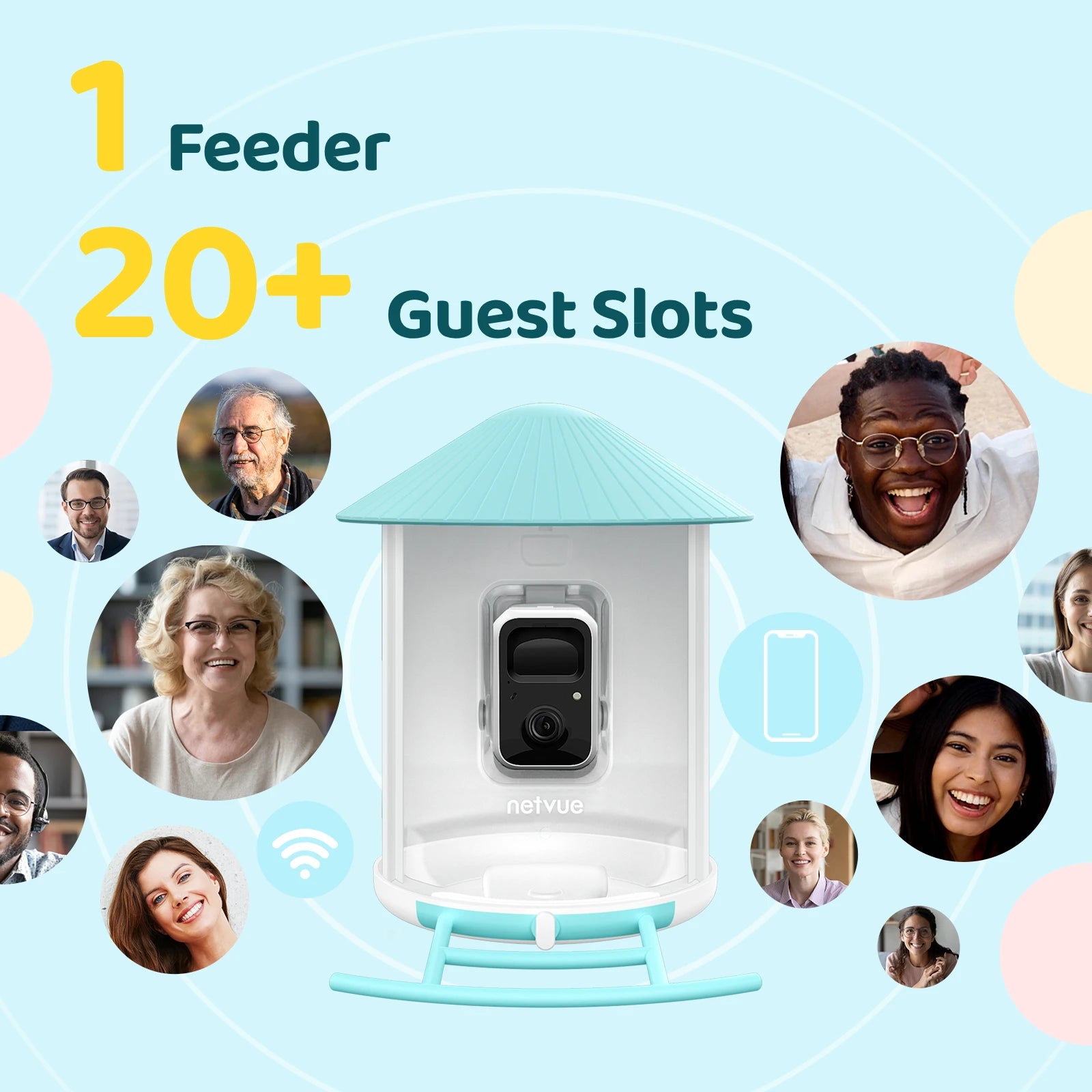 Birdfy Feeder with Solar Panel - Solar Powered Bird Feeder Camera