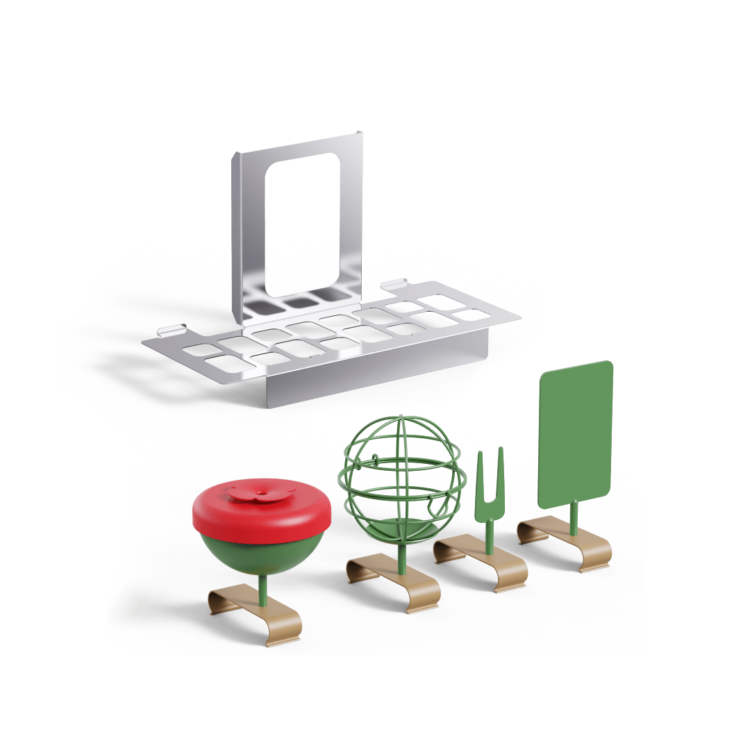 Metal Seed Guard & Add-Ons for Birdfy Feeder Bamboo