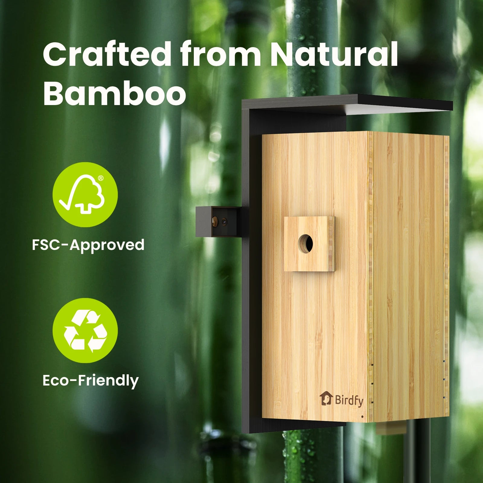 Birdfy Nest Duo - Upgraded Smart Bird House with Dual Cameras