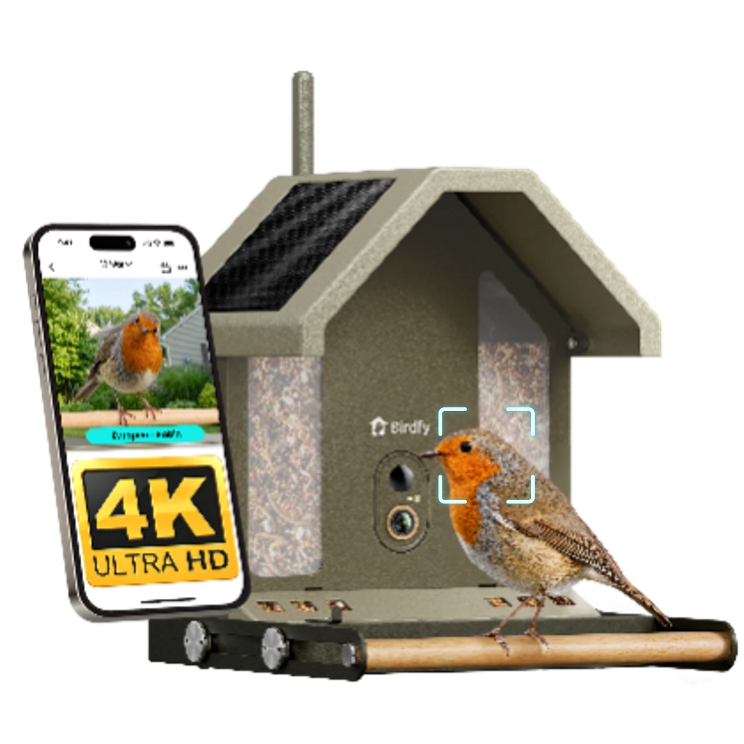 Birdfy Feeder Metal 2 4K - Smart Metal Feeder with Camera