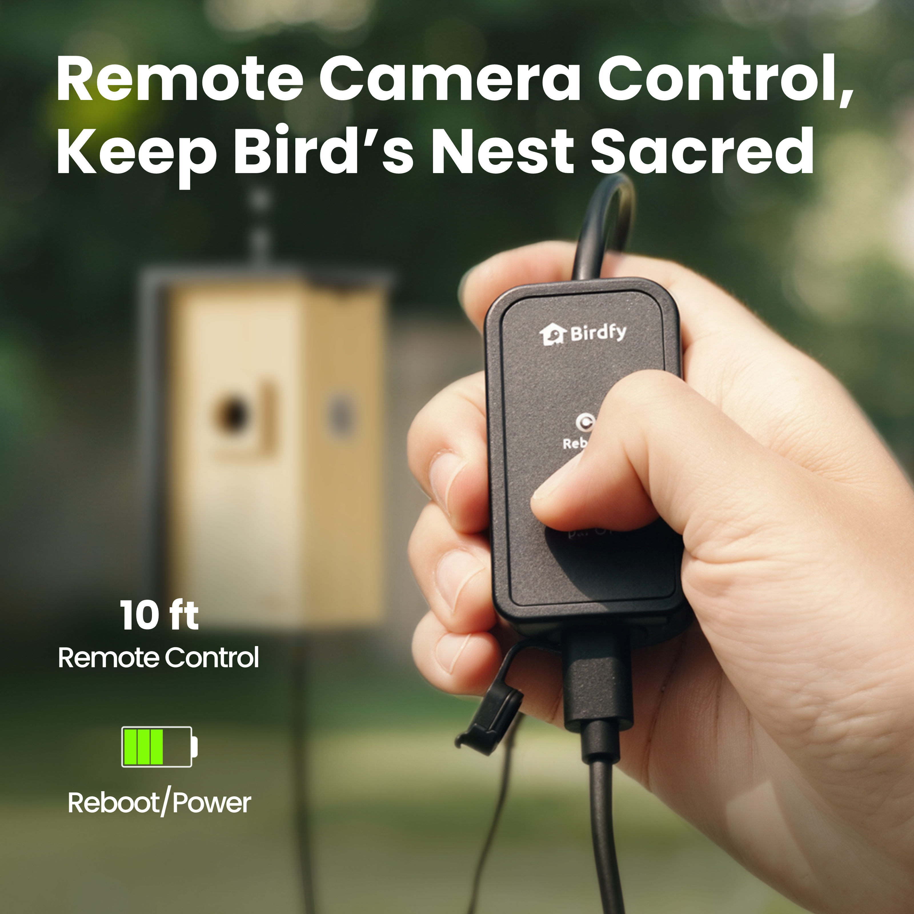 Birdfy Nest - Wooden Smart Birdhouse with Camera